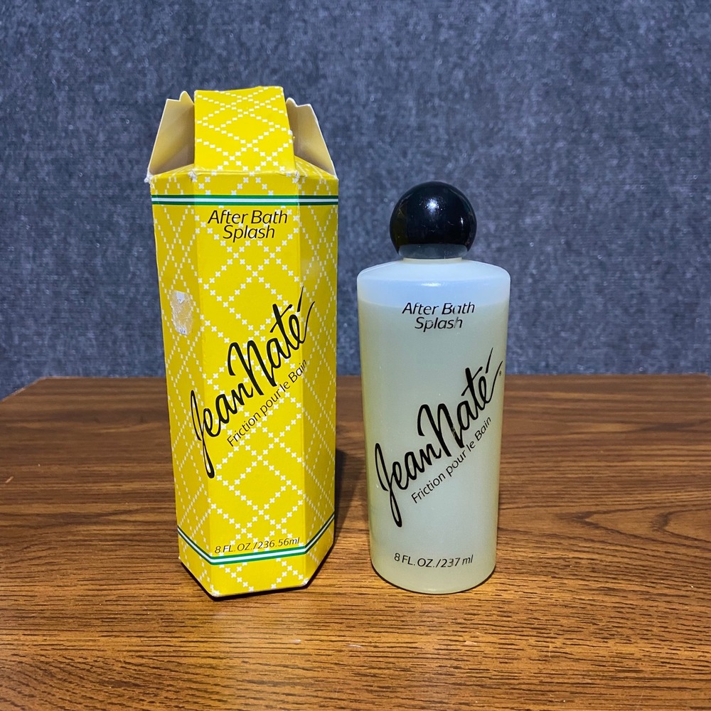 Jean Nate After Bath Splash by Revlon 8oz Vintage Friction Pour Le Bain Box NOS